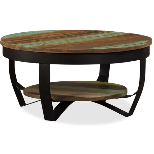  Klubska mizica iz trdnega predelanega lesa 65x32 cm