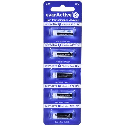 EverActive 5 x alkaline batteries 27A 12V- blister 5 pcs. Slike
