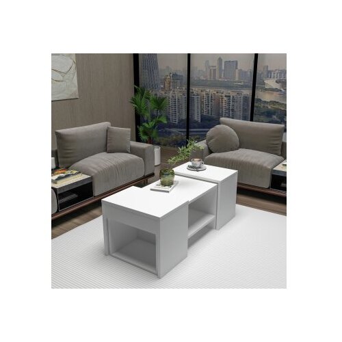 Hanah home Set klub stolovi Sartos, bijeli Slike