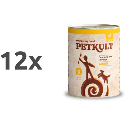 Petkult dog adult - pi&amp;scaron;čanec 12 x 800 g Slike