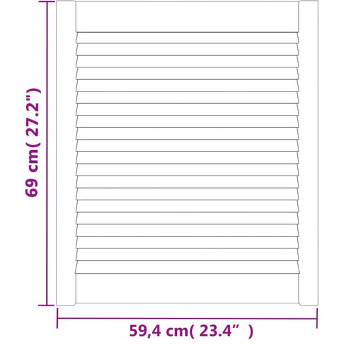  Vrata za ormarić re&amp;scaron;etkasti dizajn 4 kom 69 x 59,4 cm borovina Slike