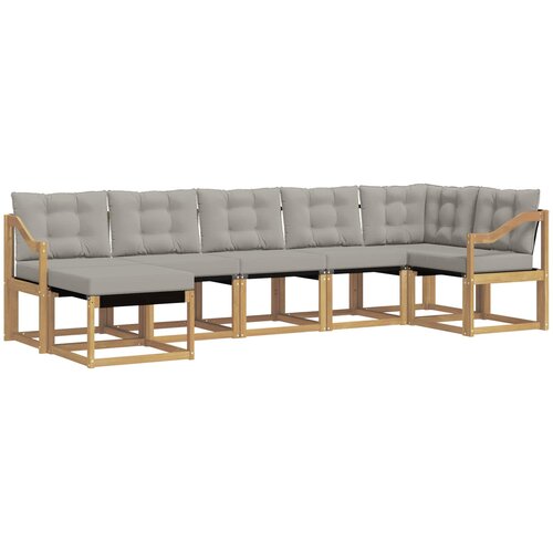 vidaXL Zunanja garnitura za sedenje z blazino 7 pcs, (5000282448) Cene