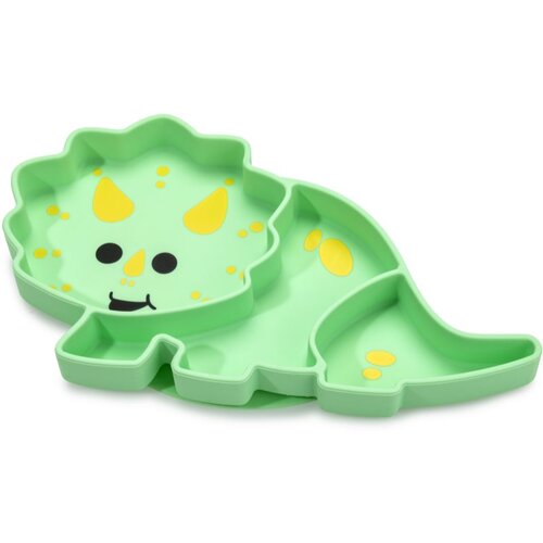 Melii Silicone Suction Plate tanjur s vakuumskim držačem Dino 1 kom Slike