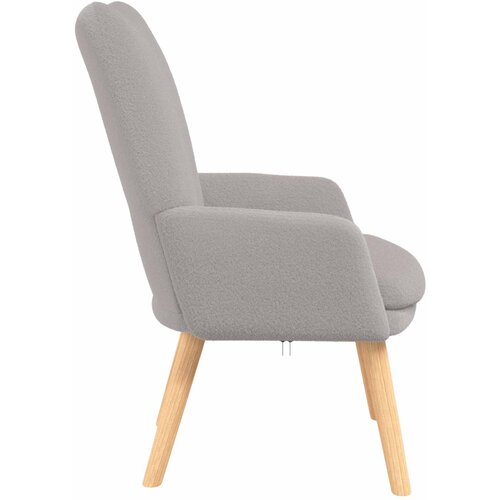  Fotelja Svijetlo siva 63 x 67 x 94 cm Vuna i Plywood Slike