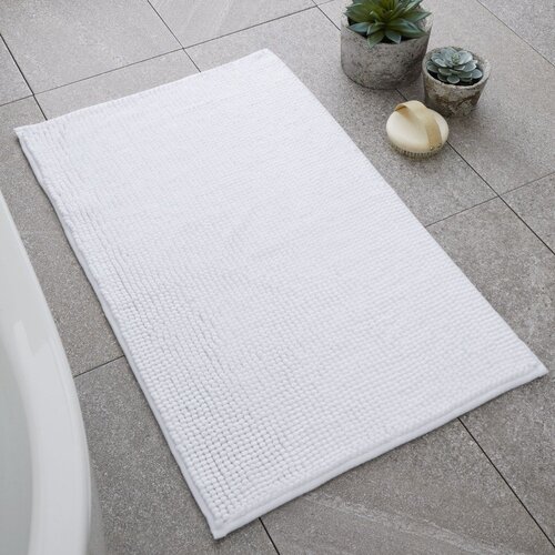 Catherine Lansfield Bijela kupaonska prostirka 50x80 cm Bobble &amp;ndash; Slike
