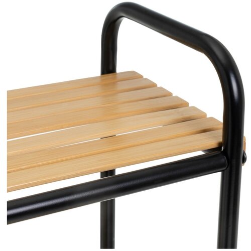 Casa Selecci&amp;oacute;n Bambusov regal v črni in naravni barvi 41x77 cm &amp;ndash; Slike