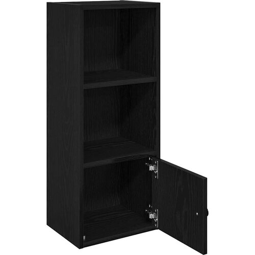 VidaXL Regal za knjige crni hrasta 31x24x77 cm od konstruiranog drva Slike
