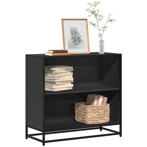 VidaXL Ormar za knjige crni 80,5x35x76 cm izrađeno drvo Slike