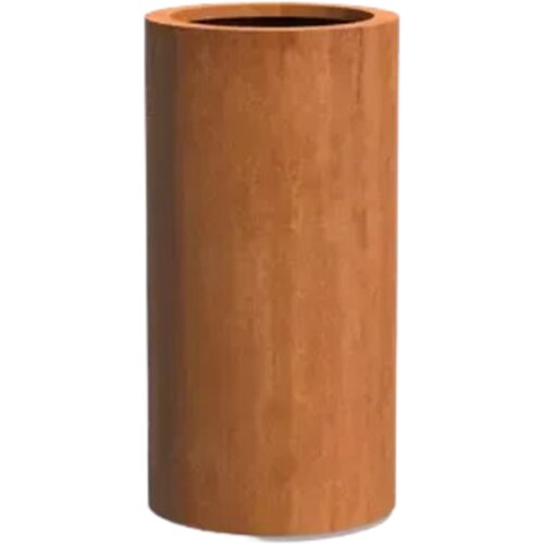 ADEZZ Circum cvetlično korito iz korten jekla - z dnom - &amp;oslash; 50 x 100 cm Slike