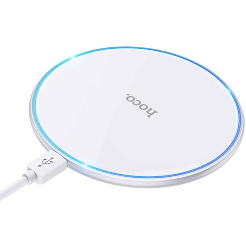 Hoco. bežični punjač Pro Easy (CW6) &amp;ndash; brzo punjenje 15 W &amp;ndash; bijeli Slike