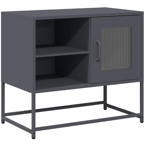 Maison Chic TV omarica - TV stojalo - Televizijska omarica antracit 68x39x60,5 cm jeklo, (21699168) Cene