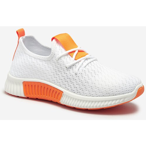 Resti White women's sports shoes with orange inserts Kedeti - Footwear Cene