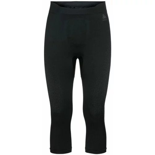 Odlo BL BOTTOM 3/4 PERFORMANCE WARM ECO Muške funkcionalne tričetvrt hlače, crna, veličina