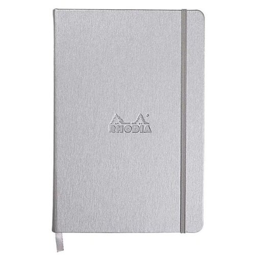  Notes A5, Rhodia Webnotebook, tvrde korice, diktando crte, silver Cijene