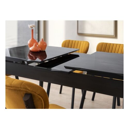 Hanah home Trpezarijski sto Crea - 2941, 130x75x80 cm, Crni Slike