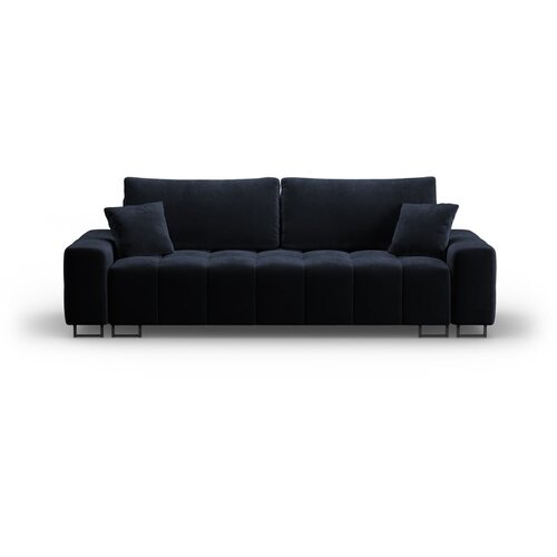 Cosmopolitan Design Tamno plava baršunasti sklopiva/s prostorom za odlaganje sofa 250 cm Wicklow – Cijene