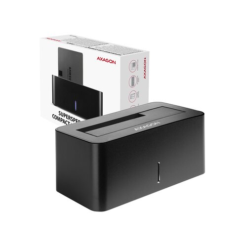 Axagon ADSA-SN docking station, USB 3.0, 1x 2.5&amp;amp;quot,/3.5&amp;amp;quot, SSD/HDD, SATA 6, crna AXAGON ADSA-SN priključna stanica tvrdog diska Slike