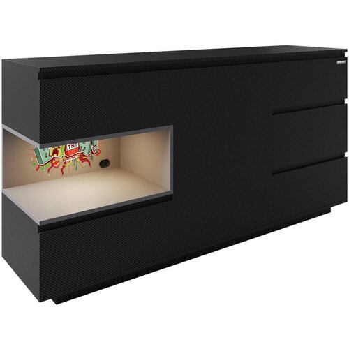 Minecraft KOMODA, črna Cene