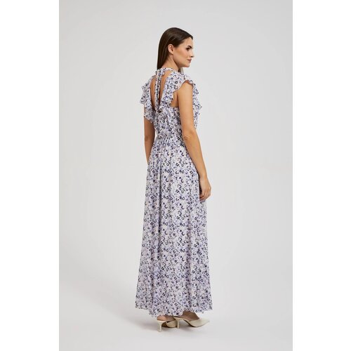 Moodo Women&amp;#039;s floral maxi dress - navy blue Slike