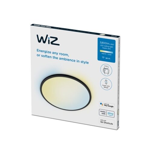 Wiz LED prigu&amp;scaron;iva plafonska svetiljka SUPERSLIM LED/32W/230V crna Wi-Fi Slike