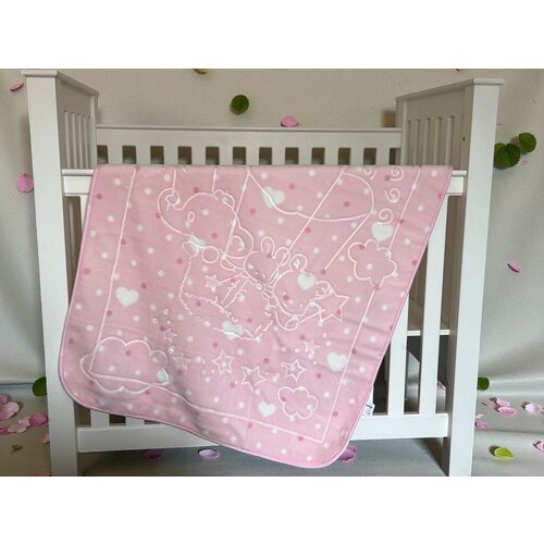 VIKTORIJA bebi ćebe emboss - 100x120cm family pink Cene