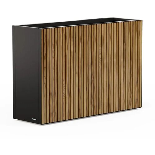Herstera Garden Deco Planter Divider XL | Metalna visoka žardinjera | 554 L | Crna - BRANDED IN EU Slike