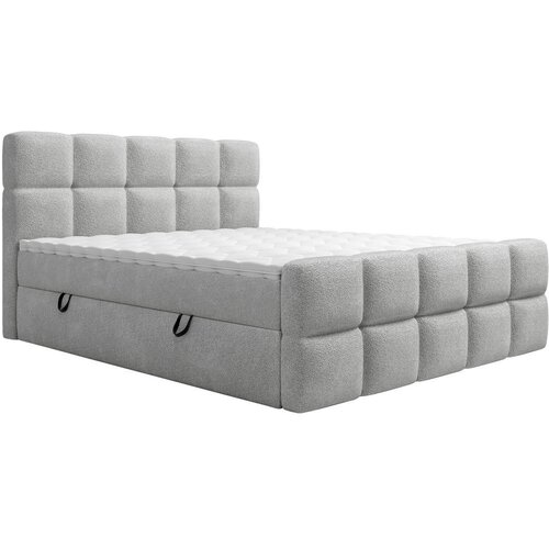 Boxxx POSTELJA Z VZMETNICO 180 cm x 200 cm , tekstil srebrne barve Slike