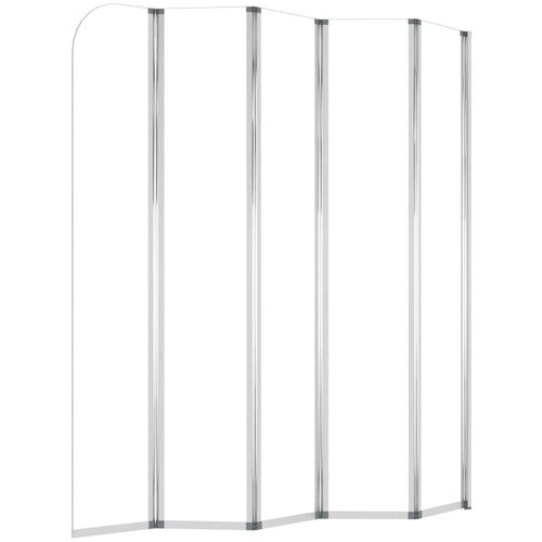 VidaXL Tu&amp;scaron; stena za kopalno kad 120x140 cm kaljeno steklo prozorna Slike