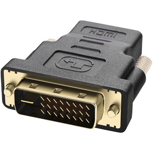 AVIZAR Dvosmerni adapter HDMI ženski na mo&scaron;ki DVI - crno pozlacen, (21261890) Cene
