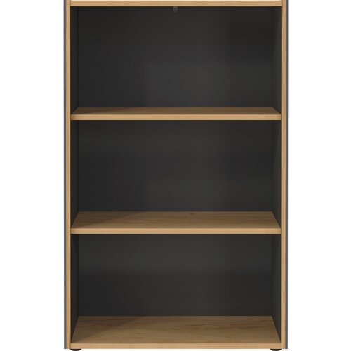 Germania Antracitno siva/u prirodnoj boji biblioteka u dekoru hrasta 75x120x40 cm Podium &amp;ndash; Slike