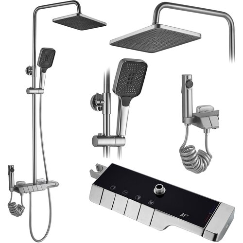 Rea Tuš set s termostatom ROB Nickiel Brush INOX Cijene