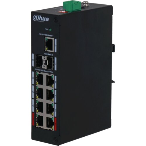 Dahua Technology PFS3211-8GT-120-V2 network switch Unmanaged Gigabit Ethernet (10 /100 /1000) Power over Ethernet (PoE) Desktop /Wall-Mounting Black Cijene