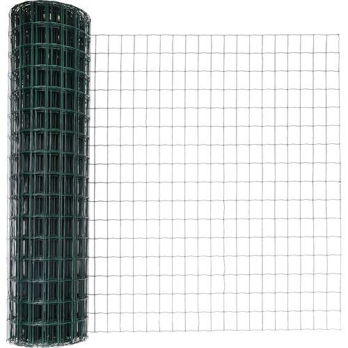 vidaXL Evropska ograja s 5 U-stebrički Zelena 1x10 m Jeklo, (22084363) Cene