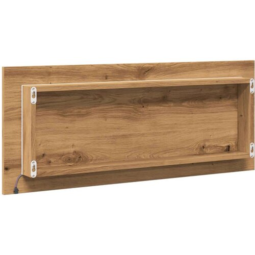 VidaXL LED kupaonsko ogledalo Artisan hrast 100x8,5x37 cm Slike