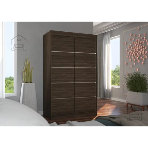 ADRK Furniture Garderobna omara z drsnimi vrati Benisso - 120 cm