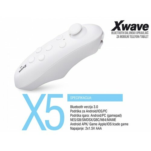 X Wave bt daljinski upravljač za vr naočare,mobilne telefone i smart tv 023360 ey 023360 Cene