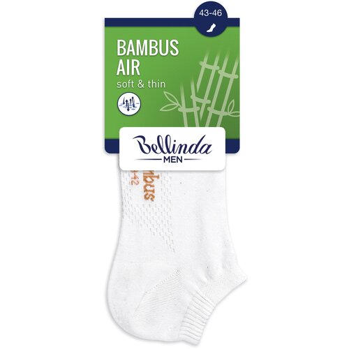 Bellinda BAMBOO AIR IN-SHOE SOCKS - Men&amp;#039;s Short Bamboo Socks - Black Slike