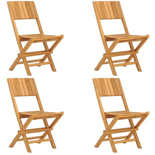Maison Chic Zložljivi Vrtni Stoli - Stol za vrti 4 kosi 47x61x90 cm trdna tikovina JS2831, (21876420) Cene