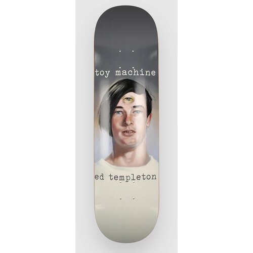 Toy Machine Templeton Portrait 8.25&amp;quot; Skateboard deska grey / white Slike