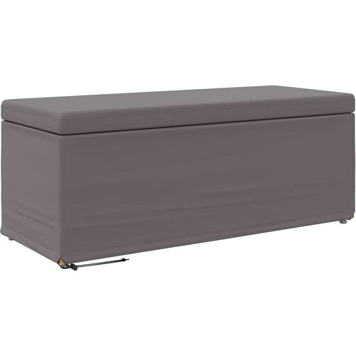  Stolica Siva 101 x 41 x 40 cm Umjetna Koža i Fino Radeći Drvo - Siva 100 cm Umjetna koža Slike