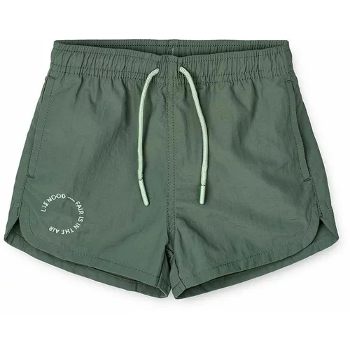 Liewood Otroške kratke hlače zelena barva