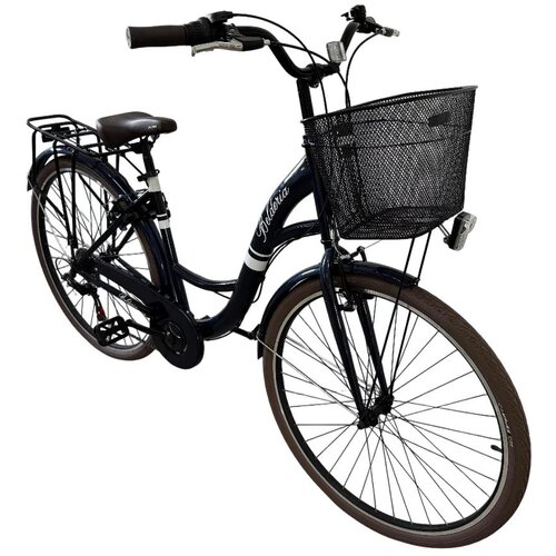  Gradski bicikl Belderia City Urban 28&amp;quot;, tamnoplavi Slike