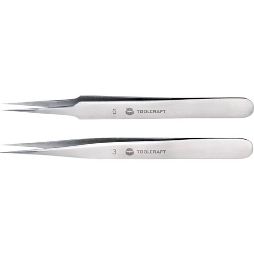 Toolcraft TO-5861034 Set pinceta 2-dijelni Šiljasti, najfiniji 120 mm Cijene