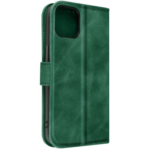 AVIZAR Ovitek mehak na dotik za iPhone 14, preklopna denarnica - zelena, (20670152) Cene