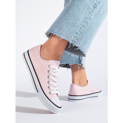 SHELOVET Women's pink low sneakers Vico Slike