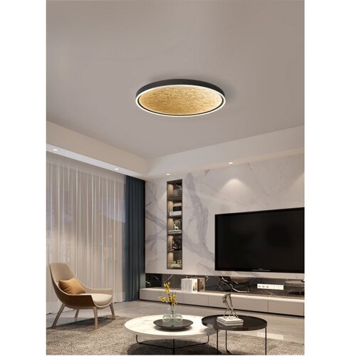 Wofi 9002-104L-LED Prigu&amp;scaron;iva stropna svetiljka BORDEAUX LED/60W/230V crna/zlatna Slike