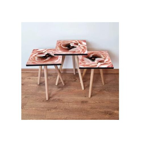 Hanah home Set 3 stočića 3Shp251 Salmon Cene
