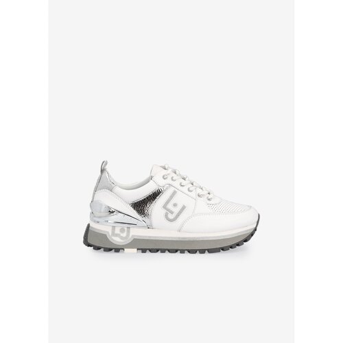 Liu Jo White Women&amp;#039;s Leather Sneakers with Decorative Details - Women Slike