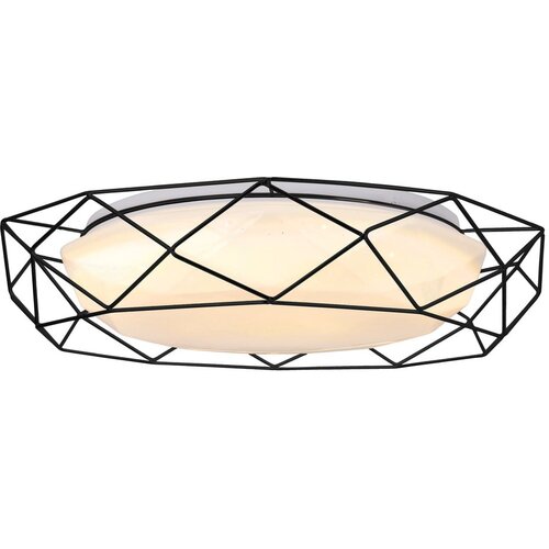  Bijela LED stropna svjetiljka s metalnim sjenilom 43x43 cm Sven &amp;ndash; Slike