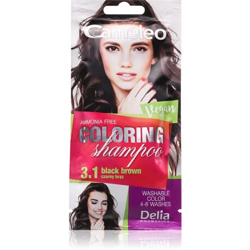 Delia Cosmetics Cameleo Coloring Shampoo šampon za toniranje za lase odtenek 3.1 Black Brown 40 ml